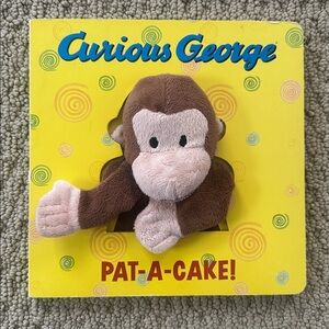 Curious George Pat-a-cake book with plush hand puppet